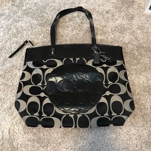Large Coach Black Tote